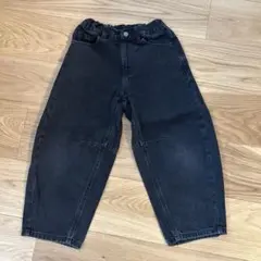 美品 GU バレルレッグジーンズ デニム パンツ 120cm
