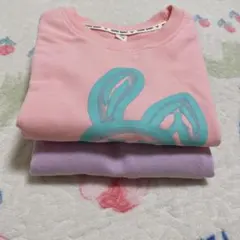 HONE BABY トレーナー 110 &120ピンク パープル 2枚セット