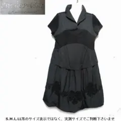 m24491・値下★cinderella★ワンピース異素材切替花リボンモチーフのサムネイル