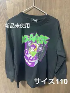 【新品未使用】XLARGE ブラック 長袖カットソー 110cm