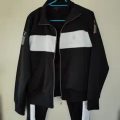 GUCCI ジップアップジャケット ブラック/ホワイト