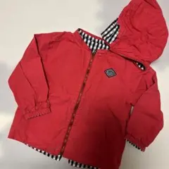 AZUR BLUEU CIEL 赤 フード付きジャケット リバーシブル