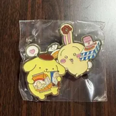 ちいかわ　うさぎ　ポムポムプリン　サンリオ　ピンバッジ