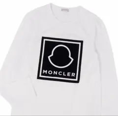 【新品同様品】モンクレール　大人気モデルロングTシャツ　ホワイト　L