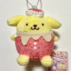 ポムポムプリン いちごみるくメルトマスコット サンリオ ぬいぐるみ プライズ