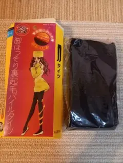 脚ほっそり裏起毛パイルタイツ 未使用品パッケージ付き