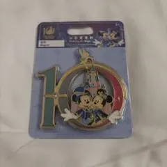 ○ディズニー 5周年 記念 金メッキ プレート アクリル 置き物 スタンド 