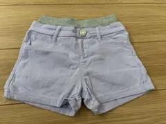 120cm 薄紫色 半ズボン 後ろポケット付き