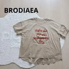 BRODIAEA （ブローディア）歯ブラシ加エロゴ半袖Tシャツ （キャメル）のサムネイル