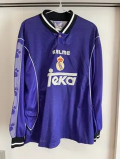 【希少・長袖】90s レアルマドリード ユニフォーム KELME Mサイズ 紫 希少・長袖】90s レアルマドリード ユニフォーム KELME Mサイズ 紫