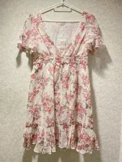 L'EST ROSE レストローズ チュニック ワンピース 薔薇柄