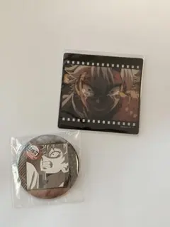 鬼滅の刃 ufotableDININGお楽しみくじ クリアカード　　缶バッジ実弥