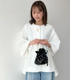 futier land ボンディングボリュームスリーブノーカラージャケット