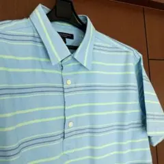 バナナ・リパブリック コットンシャツ 半袖 プルオーバー Lサイズ