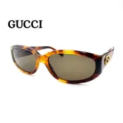 【美品】GUCCI グッチ サングラス ベッコウフレーム×ブラウンレンズ