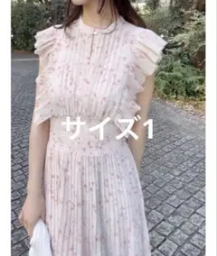 SNIDEL チェリー柄 パフスリーブ ロングワンピース - メルカリ