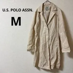 希少✨U.S. POLO ASSN. 【M】ベージュ トレンチコート 輸入古着