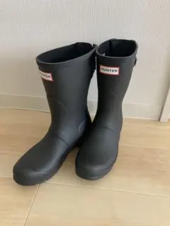 【美品】HUNTER ブラック レインブーツ