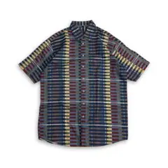 希少【Euro Vintage】90s 個性派古着 総柄 ヴィンテージシャツ