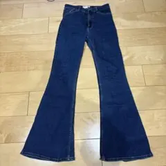 Bershka レディースフレアデニム 34 ダークブルー