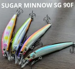 ロ*ン様 バスデイ　シュガー ミノー　SG 90F 中古品 ４個のサムネイル