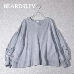 BEARDSLEYビアズリー白カットワークアイレット刺繍 綿トップス洗えるF