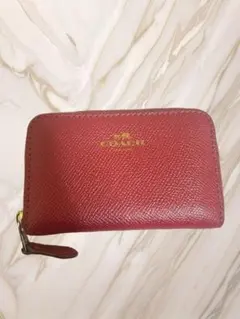 COACH バーガンディ コインケース　お財布