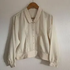 襟レースブラウス