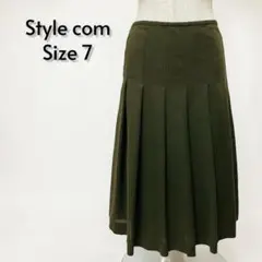 Style com 東京スタイル プリーツスカート ダークブラウン 7【546】のサムネイル