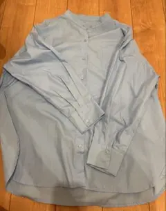 mystic ショルダースリットシャツ ブルー F