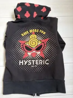 HYSTERIC MINI ジップパーカー ブラック 90cm