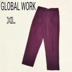 【GLOBAL WORK】酒紅色 休閒褲 XL 女裝 k4763