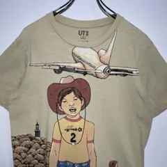 松本大洋　Tシャツ　サイズM UNIQLO デカロゴ　アート　マンガ　希少　古着