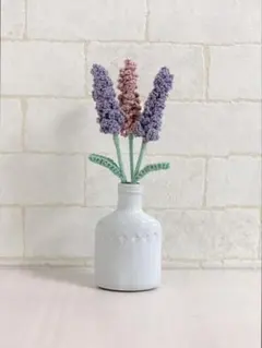 ✽ハンドメイド✽ビーズフラワー✽ラベンダーの ブーケB✽5本セット