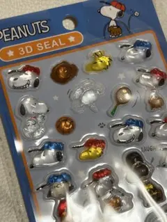 PEANUTS 3Dシール ステッカー スヌーピー スポーツのサムネイル