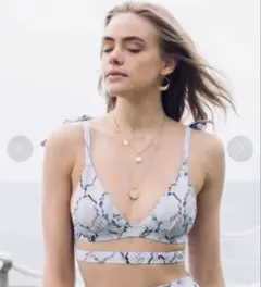 Alexia Stam ヘビ柄 セパレートビキニ S