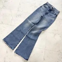 【MOUSSY】マウジーMVS FLARE ロング フレアデニム ブーツカット