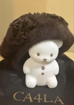 カシラ　CA4LA 完売フラワーモチーフベレー帽　新品　未使用