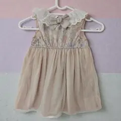 90cm♥petit main 花柄チュールワンピース