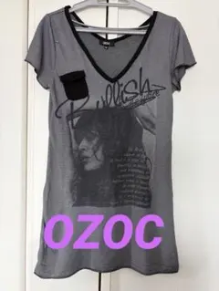 OZOC 半袖 ボーダー グラフィック Tシャツ 38のサムネイル