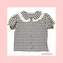 evelyn ギンガムチェック ブラウス エブリン