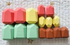 知育玩具 木製 積み木 15個セット