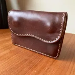 【Iru×池之端銀革店】compact wallet 三つ折り財布 チョコ Iru×池之端銀革店】compact wallet 三つ折り財布 チョコ - メルカリ