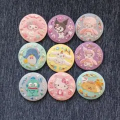 すみっコぐらし ノベルティ缶バッジ てんしとあくまなしっぽず バラ
