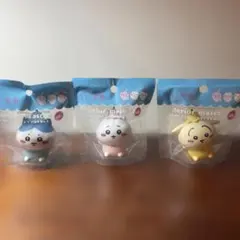 ちいかわ　ソフビインテリアマスコット　3種セット