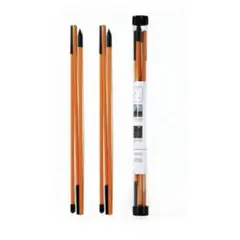 【新品】ゴルフアライメントスティック　2本セット　オレンジ