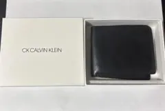 Calvin Klein カルバンクライン 二つ折り財布 ブラック 本革