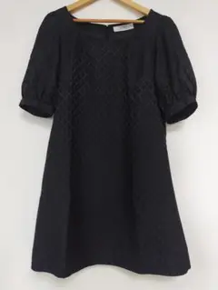 SRIC バルーンスリーブ 黒 チュニックワンピース
