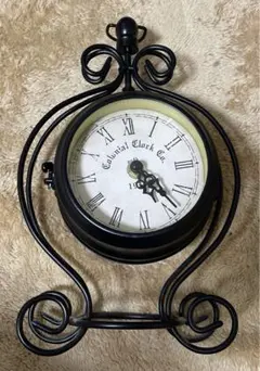 【極美品】Colonial Clock Co. 　アンティーク風　両面置き時計