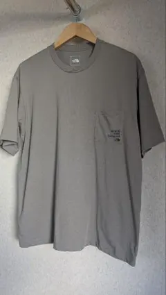 ★メンズTシャツ★THE NORTH FACE ポケットTシャツ グレー XL